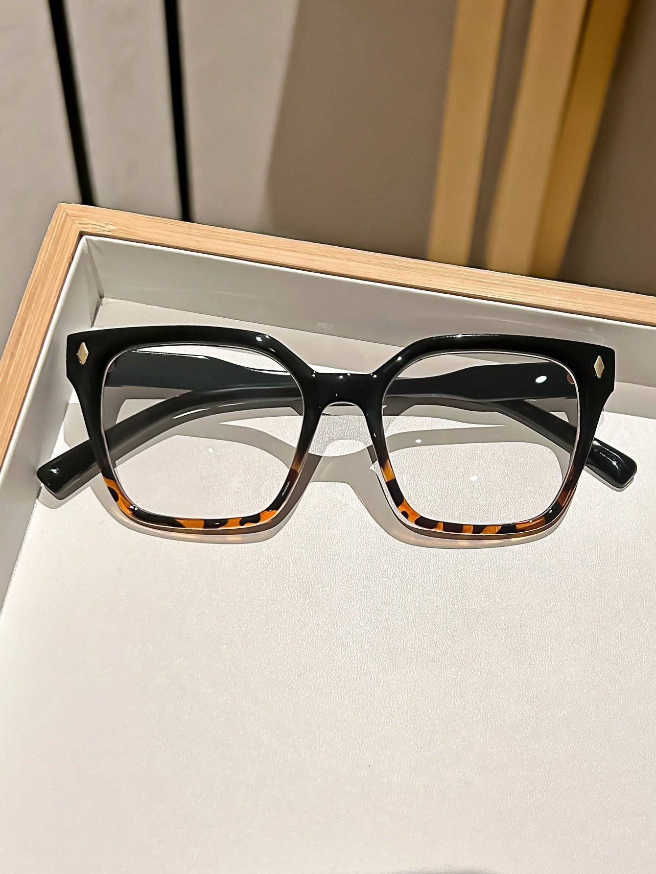 Quadratische Blaulichtfilter Brille Für Damen Gesichtsschmeichler_voghion.com