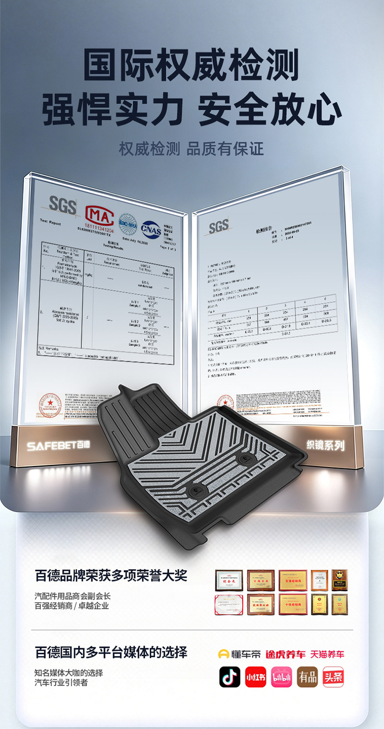 Suitable for Zhijie R7 S7, custom-made woven TPE car floor mats, car accessories, trunk mat
