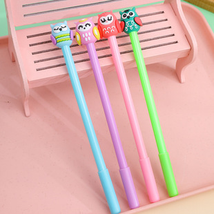Expression owl creative cute cartoon gel pen black 0.5mm water pen student stationery gel pen wholesale