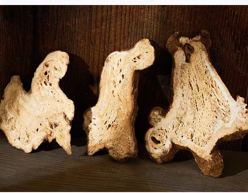 Dried White Atractylodes Slices Bai Zhu 500g Raw Herb for Cooking and Decoction quality and texture