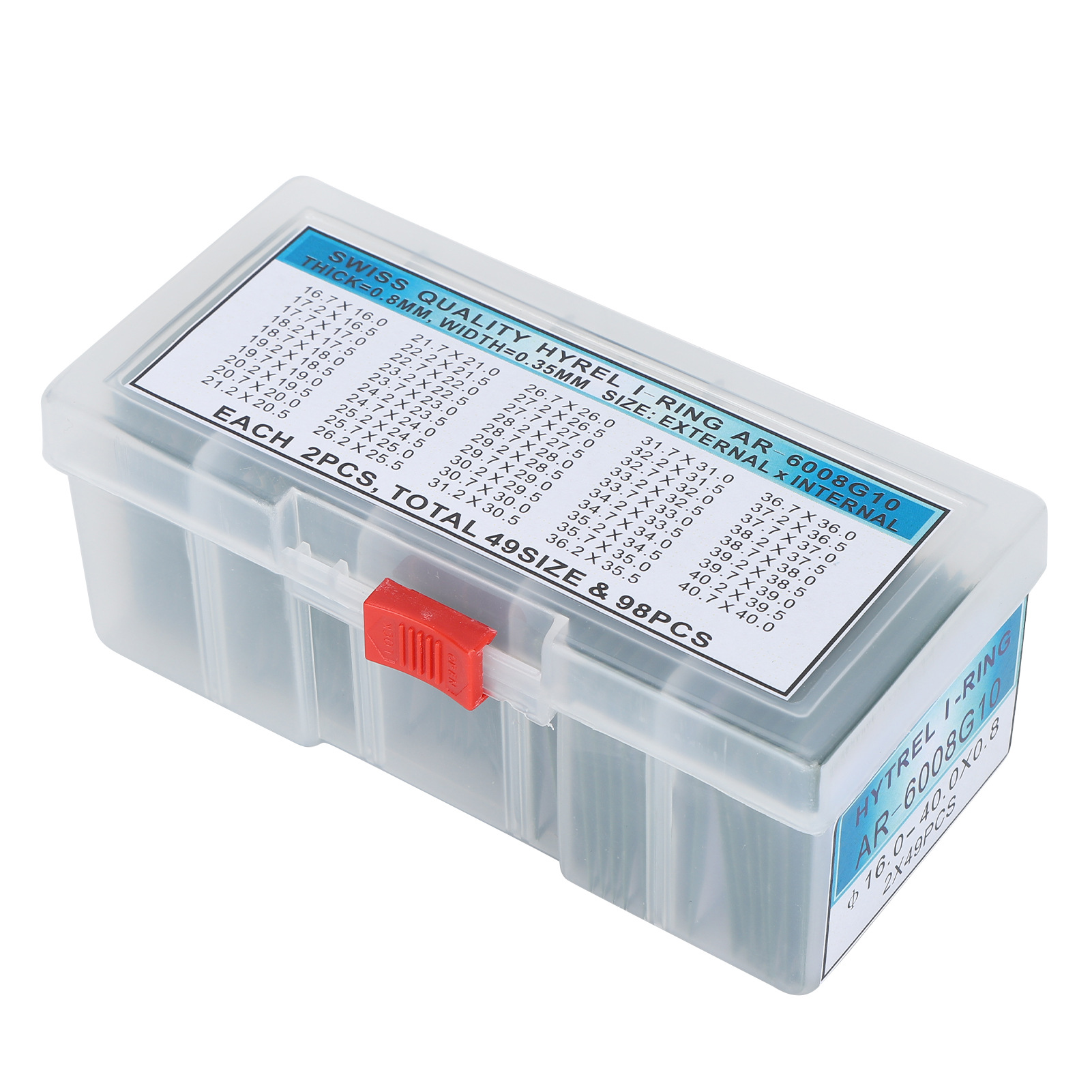 修表工具 手表后盖防水圈 橡胶圈  T-685防水圈套装 白色防水圈