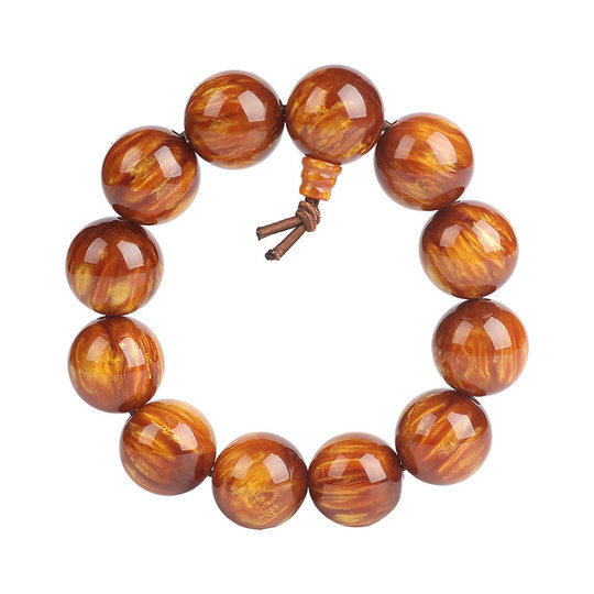 Gold Silk Willow Bracelet Men's Buddha beads Wenwan stall antique bracelet wholesale tourist scenic spot blood Willow 108 rosary