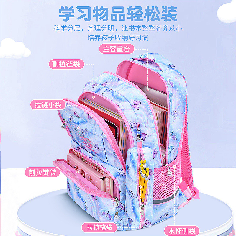 新しい小学生の本のカバンは筆の袋の対外貿易のデジタルプリントの男の子の女の子の子供のリュックサックの一二三六年級を持ちます。|undefined