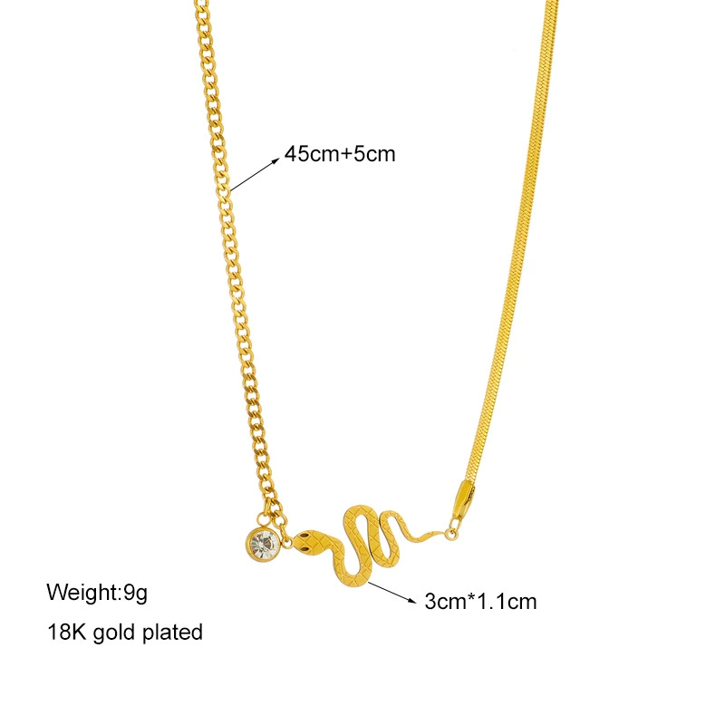 Small design bracelet stainless steel, necklace, geometric pendant, jewelry, light luxury style, high-quality style