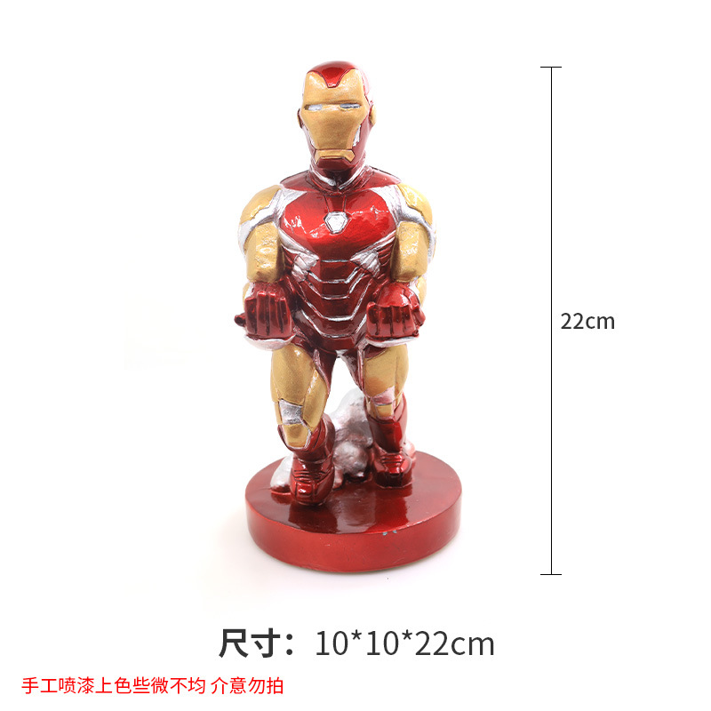 Shuren juego de consola de soporte de almacenamiento de soporte de dibujos animados creativo hecho a mano adornos de rack de almacenamiento de teléfono móvil