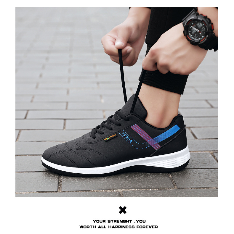 Herren Lederschuhe Sneakers Mesh Stoff Rutschfeste Bequeme Atmungsaktive Schuhe Sneakers_voghion.com