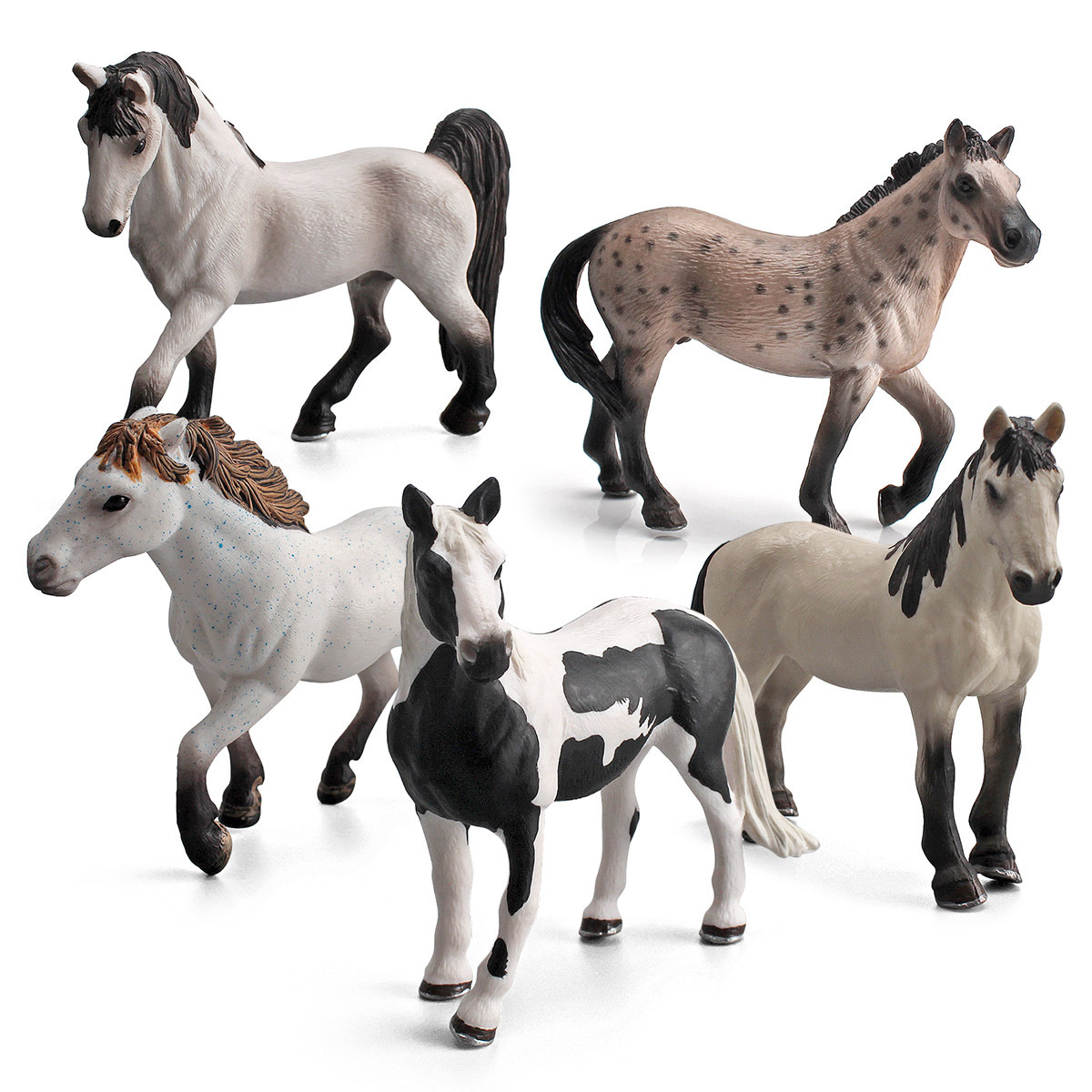 Modelo de caballo de simulación infantil de exportación transfronteriza Tennessee Caballo Blanco Camar caballo decoración juguete cognitivo