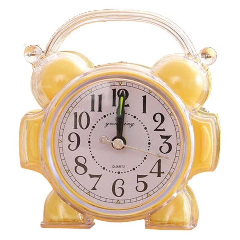 Модный студенческий будильник, Детские Мультяшные часы, прикроватные простые кибер-популярные маленькие настольные часы-будильник, секунды не тихие