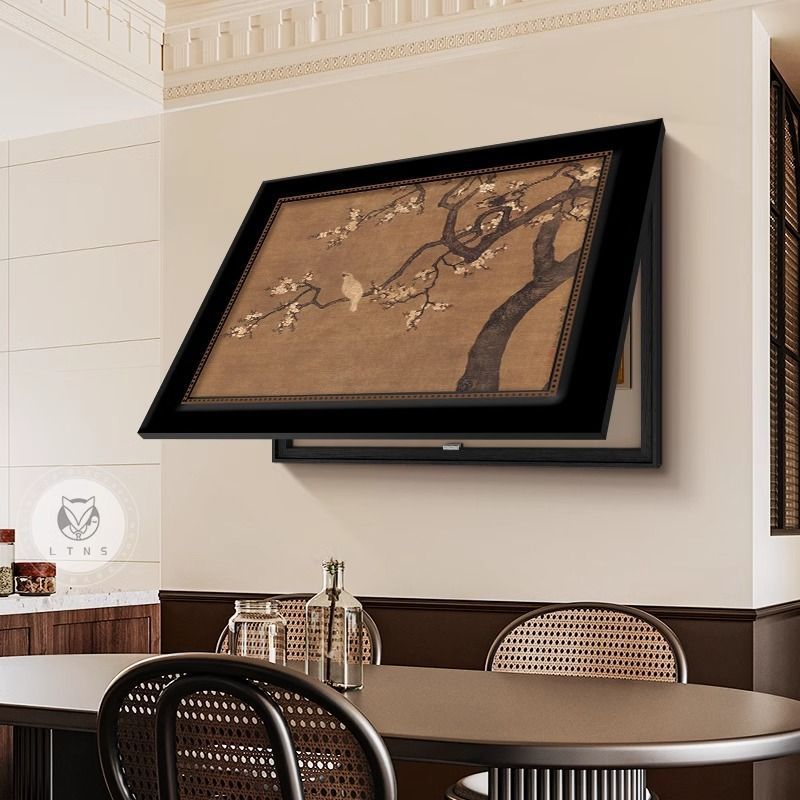 装飾画、リビングルームのメーターボックス吊り下げ絵画、高級電気ボックスカバー、遮蔽絵画、フリップカバー、メーターボックス、電気ボックス|undefined