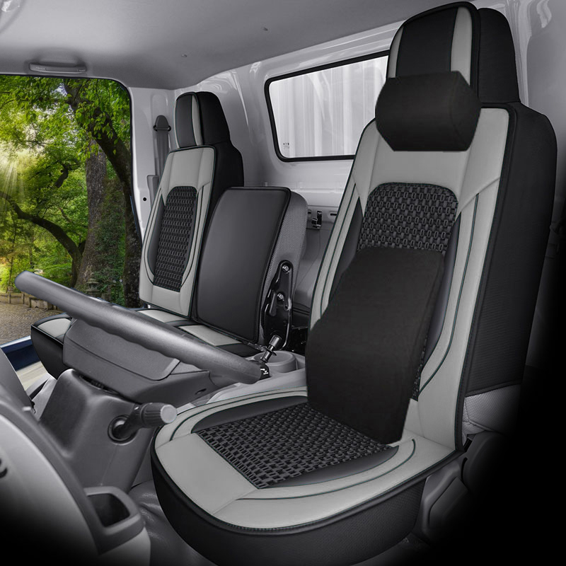 Cushion Ice Silk: Universal Seat cushion, seat cover - driver-and-passenger-memory-gray