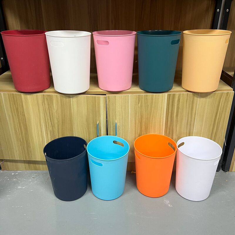 Garbage Trash Household Simple Living Room Coverless Large Creative Plastic Paper Trash Bedroom Kitchen Bathroom Cute Small Trash