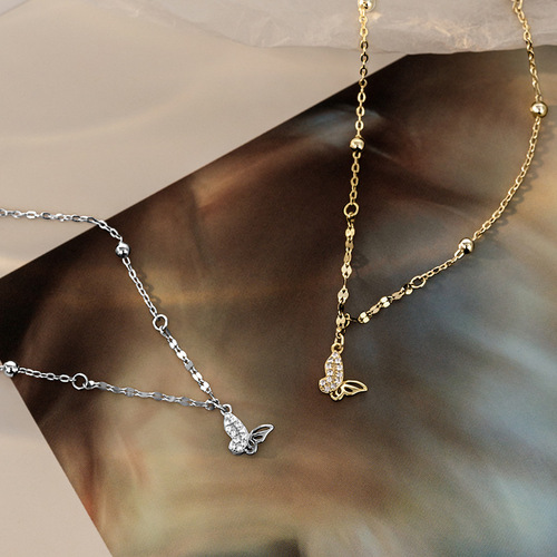 Under the Banyan Tree S925 sterling silver thin bracelet for girls  new ins niche design butterfly hand jewelry trendy ins