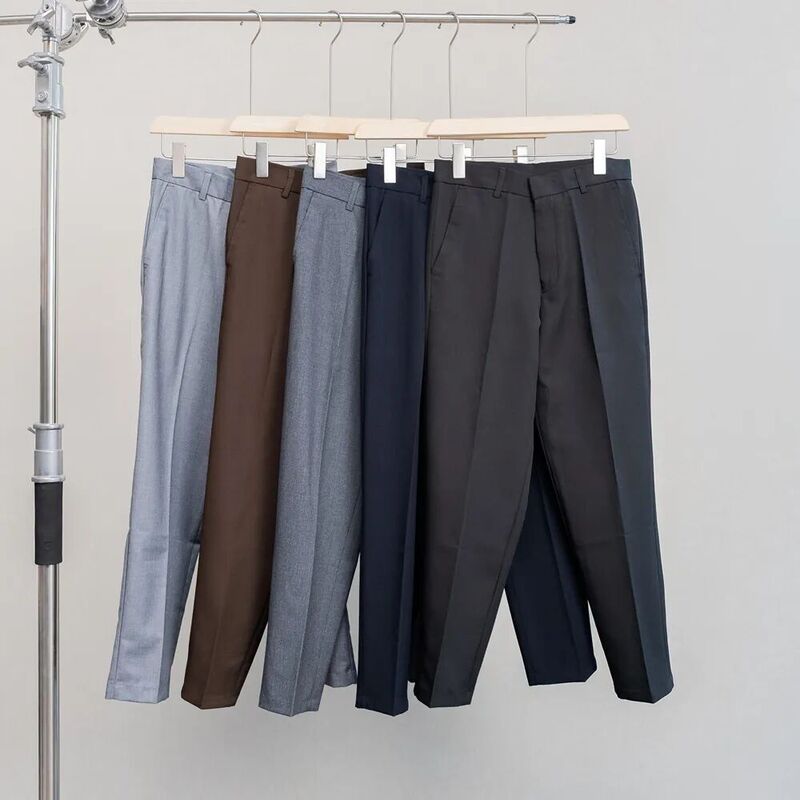 Japanese Style 2026 Spring and Autumn Women's Elastic Casual Fashion Cropped Pants Smart Pants Dress Pants Commuter Pants Women 479298