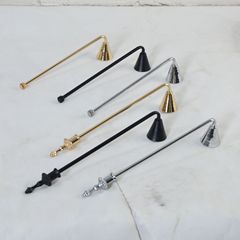 欧式蜡烛熄灭盖电镀金属灭烛器带手柄蜡烛灭火喇叭罩跨境货源批发