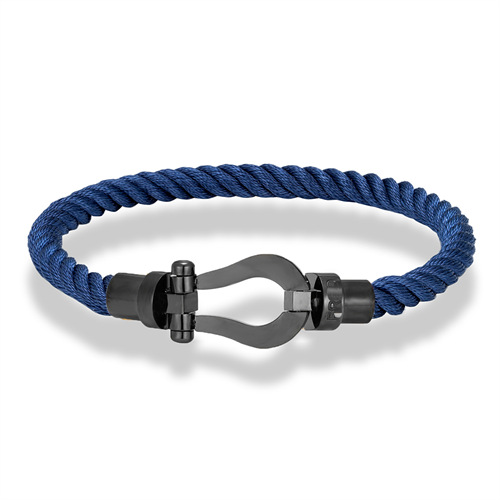 16g Weight Bracelets Classification 304 Stainless Steel, rope Chain Material Casual U Shape 304 Stainless Steel Rope String Bracelets Wholesale