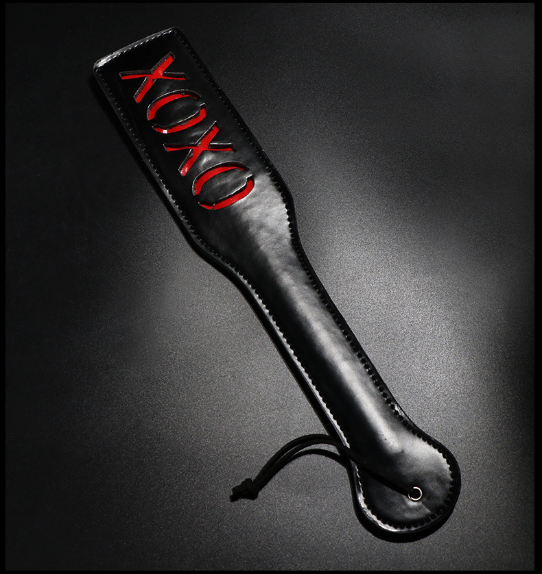 PU Embossed Leather Hand-Pat Whip 45cm for Adult Couples Flirting — detail image 21
