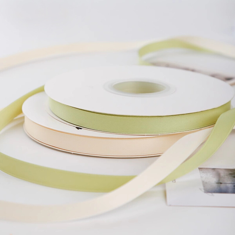 1cm双面哑光绸带牛奶丝带花艺缎带礼物盒鲜花束包装材料diy高级感