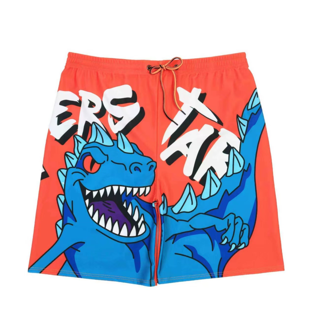 2024 New Summer Shorts Men's Quick-Drying Swimming Trunks Loose Mid-Pants Men's Large Size Surf Pants