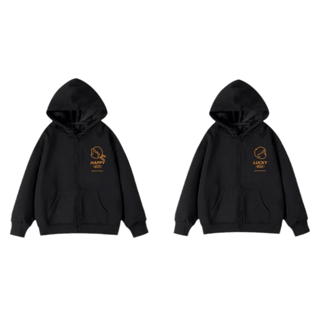 가을과 겨울 하이 엔드 센스 남성과 여성의 후드 스웨터 스페셜 커플 의류 틈새 기모 카디건 자켓 패션 브랜드 클래스 의류