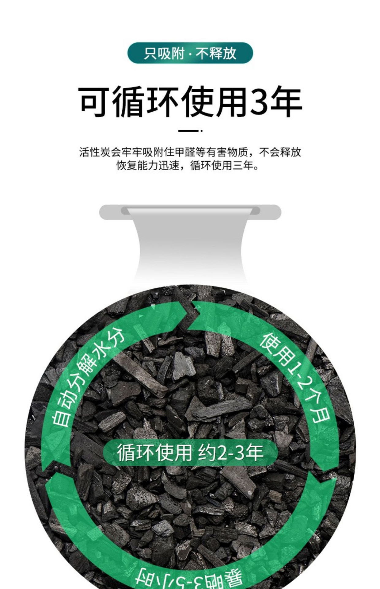Bamboo Charcoal Bag for Cars, Activated Carbon Bag for New Cars, Removes Formaldehyde and Odors, Special Car Carbon Bag for Purifying and Deodorizing the Interior