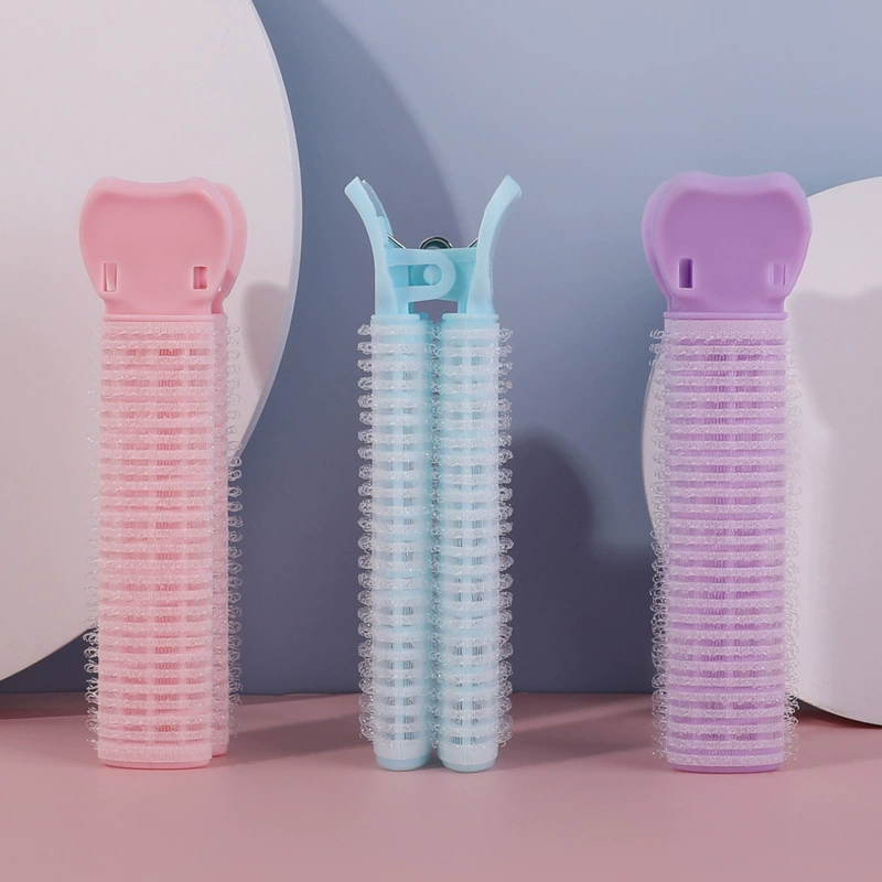 4 заколки для волос Curly Hair Grip, зажим для объема челки, переносной ролик для волос (синий/розовый/пурпурный)