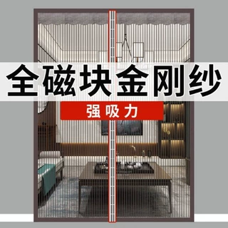 夏季防蚊门帘自吸双开门居家窗纱帘魔术贴免打孔高档金刚网门帘子
