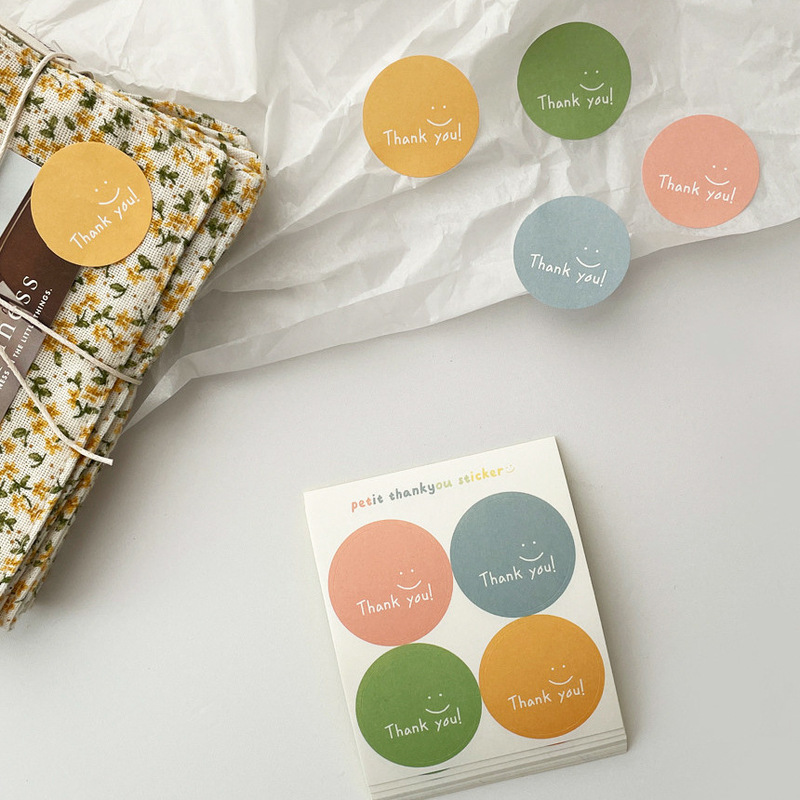 8 pieces price Morandi color smiley face thank you simple ins decorative adhesive sticker gift milk tea baking sticker 8 pieces price Morandi color smiley face thank you simple ins decorative adhesive sticker gift milk tea baking sticker