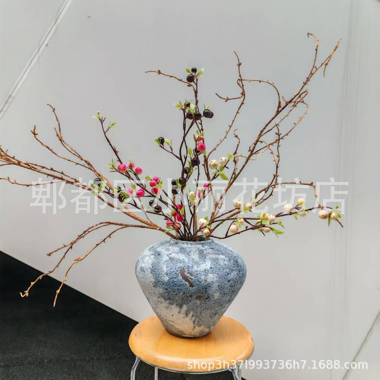 仿真树枝 室内装饰假树干枯枝 绿植道具桌面干树枝假树枝插花配材