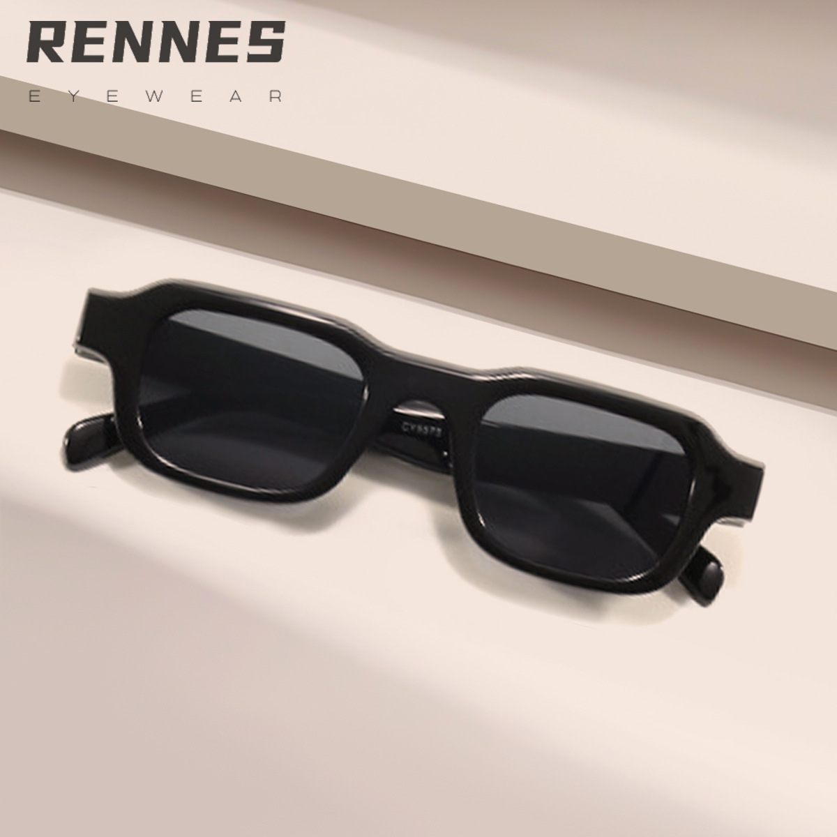 Gafas de sol de montura pequeña retro cuadrada para hombres y mujeres