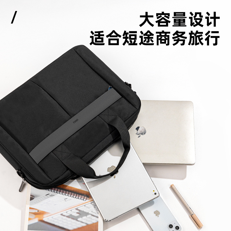 BG139 bolso de negocios ligero doble maletín bolso de mano bolsa de gran capacidad bolsa de archivos bolsa de almacenamiento de partición bolsa de computadora