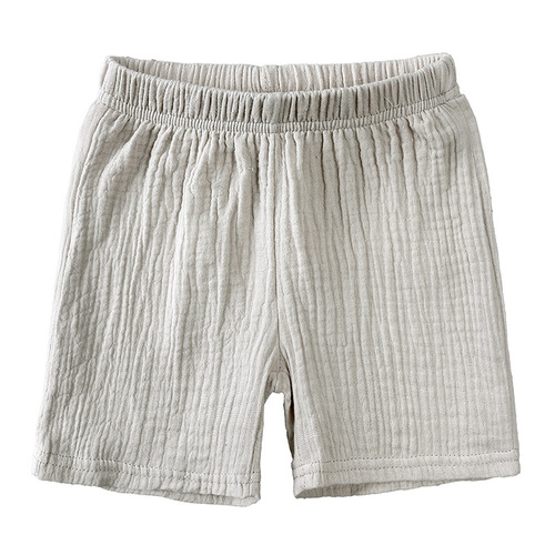 Children's clothing boys and girls short-sleeved summer suit children's cotton and linen button short-sleeved T-shirt shorts thin two-piece set