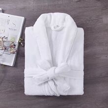 五星级酒店宾馆浴袍 加厚青果领割绒毛巾布保暖 成人民宿会所睡衣