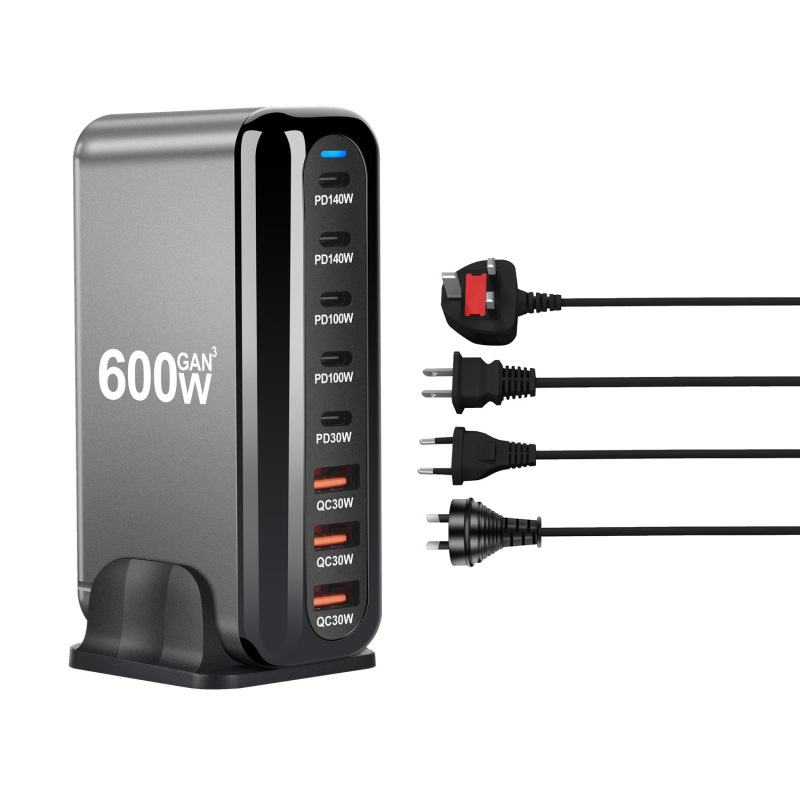 越境で人気のPD140W窒化ガリウム急速充電器、Apple、Huawei、Xiaomiなどに対応した3A5Cマルチポート充電器|undefined