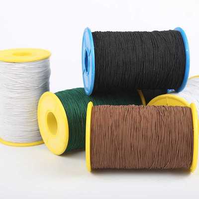 織毛衣用的小松緊帶 橡筋繩線0.3mm超細皮筋縫紉底線可穿針