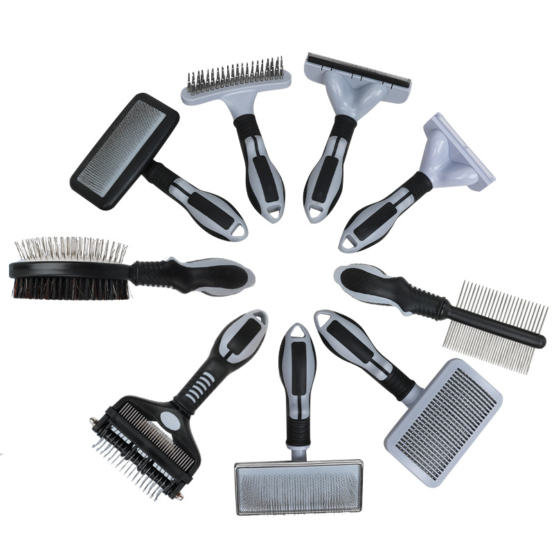 Peine para mascotas, peine de aguja de aseo de pelo de gato para perros, peine de gato de pelo flotante, peine para perros, suministros para mascotas al por mayor