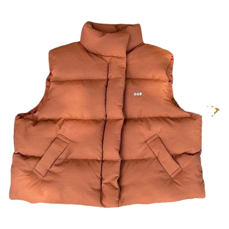 Chaleco de algodón para niños Otoño e Invierno estilo coreano ropa para niños bebé Chaleco de algodón de color puro Chaleco de bebé chaqueta Chaleco de niño ropa de invierno