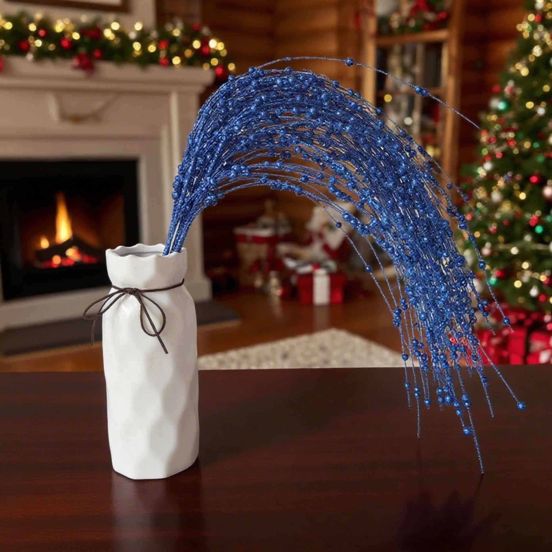 Polvo de oro transfronterizo Willow decoración de Navidad decoración del hogar props árbol de Navidad flash polvo de bayas diseño de espuma