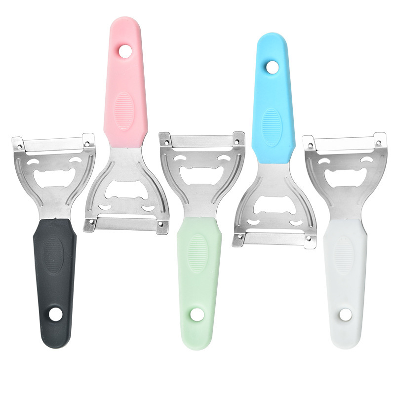 メーカー卸売 ステンレス製 笑顔カボチャ皮むき器 家庭用フルーツ皮むきナイフ じゃがいも皮むき器 多機能|undefined