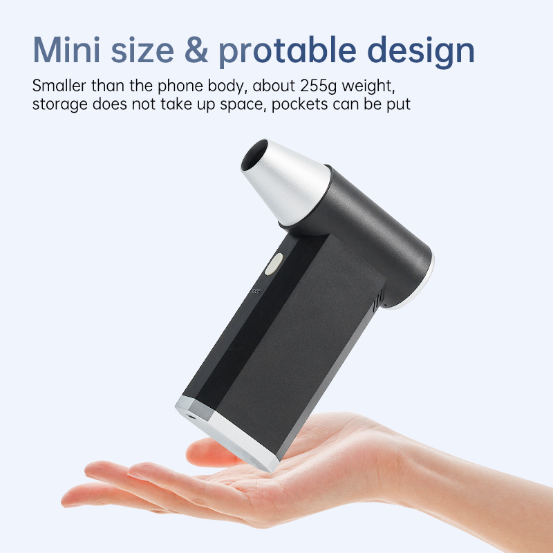 Nuevo ventilador turbo violento camping al aire libre soplado de polvo soplado de nieve inflable portátil de alta velocidad motor sin escobillas ventilador transfronterizo