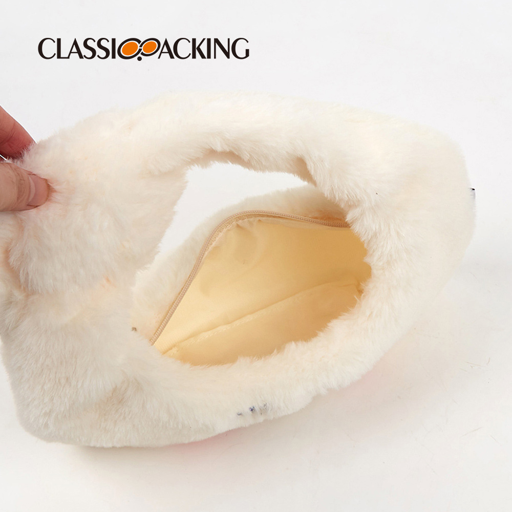 Simple ins estilo bolso de las mujeres de la felpa bolsa de las axilas 2022 invierno Niña corazón suave bolsa de la nube