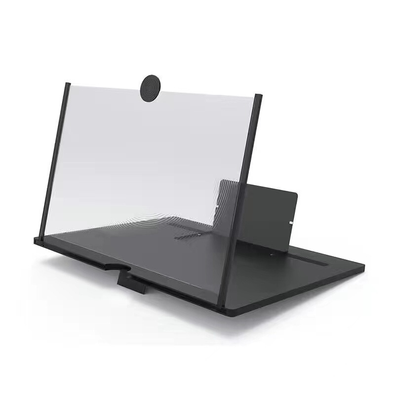 新型引き出し12インチ携帯電話スクリーン拡大鏡投影スタンド3dハイビジョンアンプ超薄型アイガード|undefined