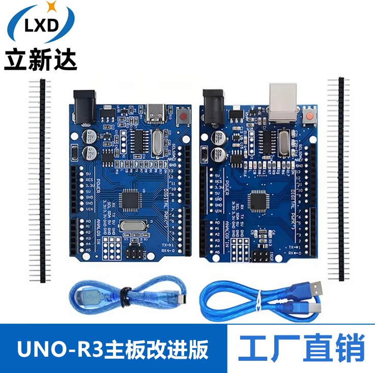 Плата разработки UNO R3 Микроконтроллер ATmega328P улучшенная версия Плата разработки обучающего управления с USB-кабелем