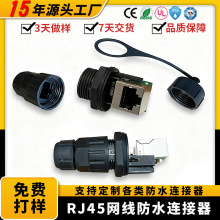 户外数据宽带防水直通头延长器RJ45网线防尘对接头网络设备连接器
