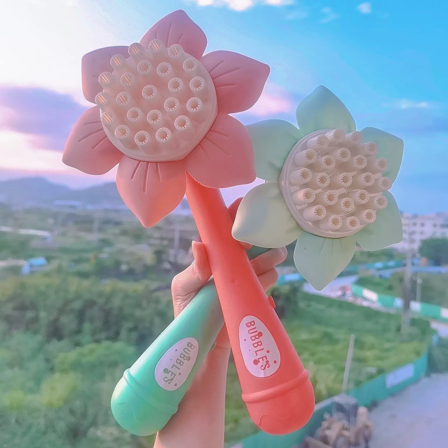 抖音同款向日葵手持泡泡棒少女心ins网红泡泡机大量出泡泡男孩女