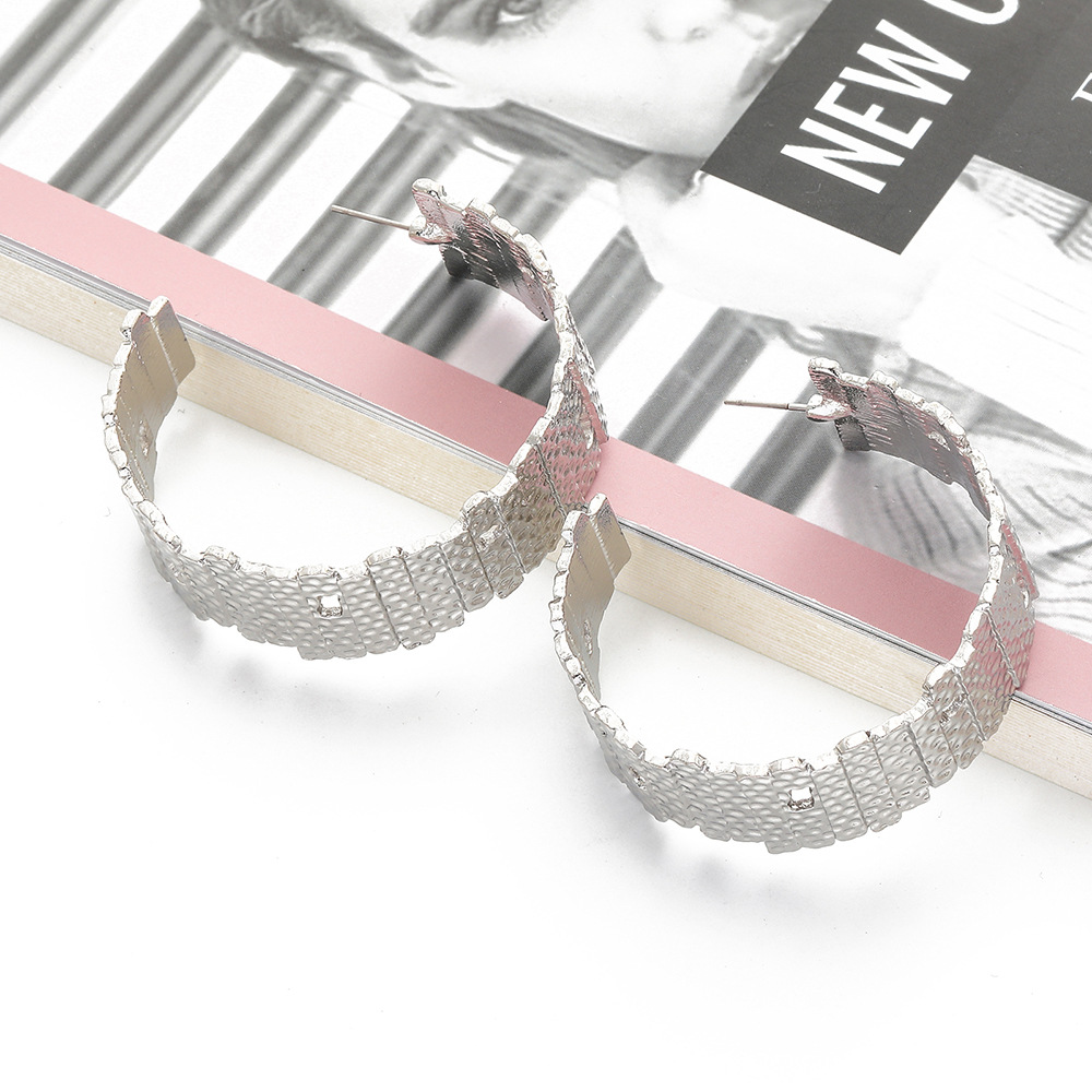 Fashion Geometric C-shaped Alloy Earrings display picture 5