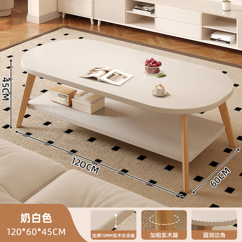 Mesa de té de estilo medieval sala de estar doméstica pequeña casa sofá mesa de té tabla pequeña 2025 nueva mesa de café simple simple