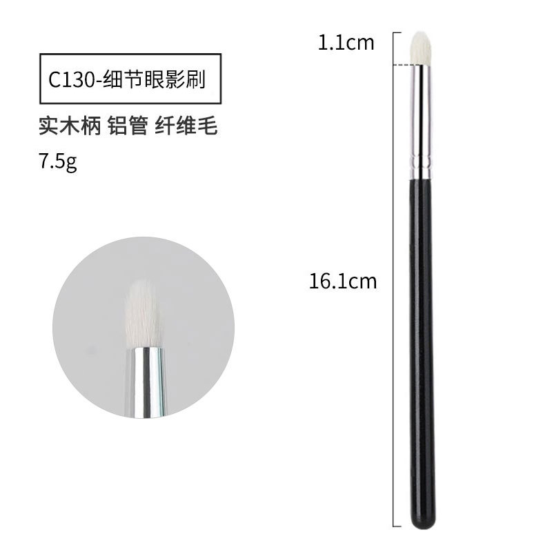 40 sets de cepillo de maquillaje negro y plateado cepillo de sombra de ojos de alta calidad cepillo de concelador cepillo de base cepillo de herramientas de maquillaje conjunto completo