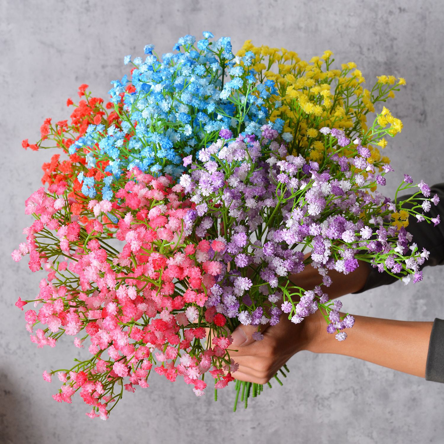 Artificial Baby's Breath Single Stem Fake Flower DIY Ornament Artificial Flower Wedding Home Living Room Decoration Plastic Flower Wholesale