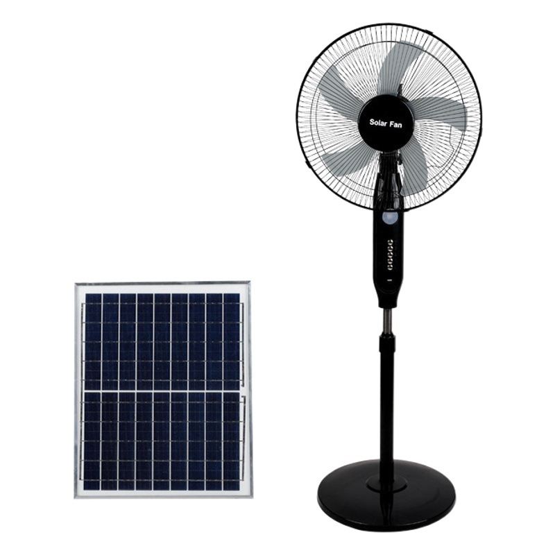 Ventilador de carga solar hogar al aire libre camping portátil fuerte viento vertical mudo batería sacudiendo la cabeza ventilador