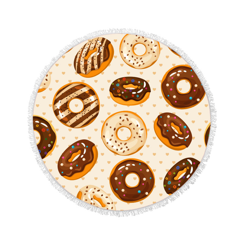 Flamingo microfibra de playa redonda Toalla de baño poliéster algodón impresión Toalla de playa absorbente Toalla de baño lote